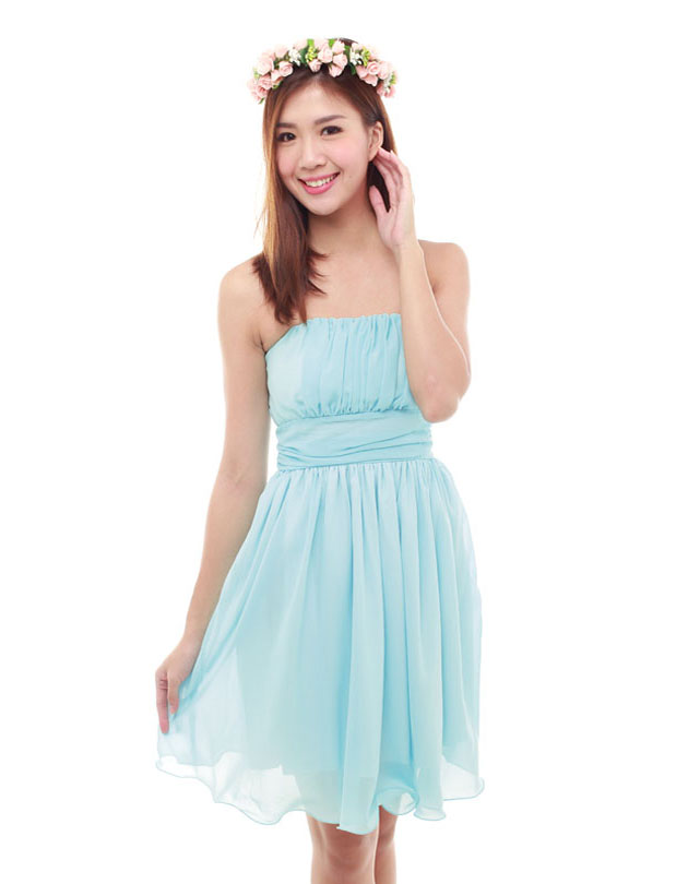 Holly Dress in Dreamy Blue